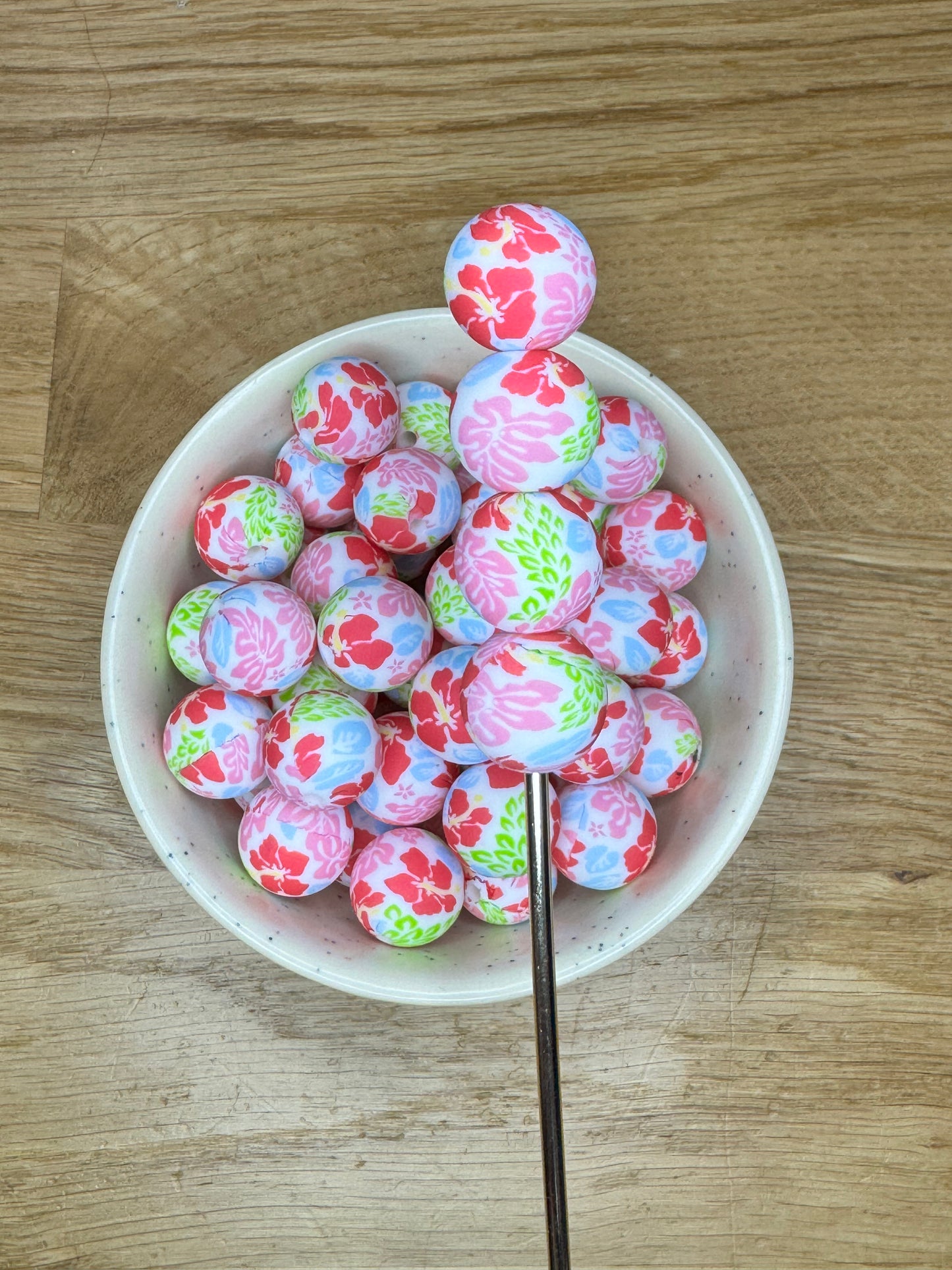 15mm Aloha Silicone Bead