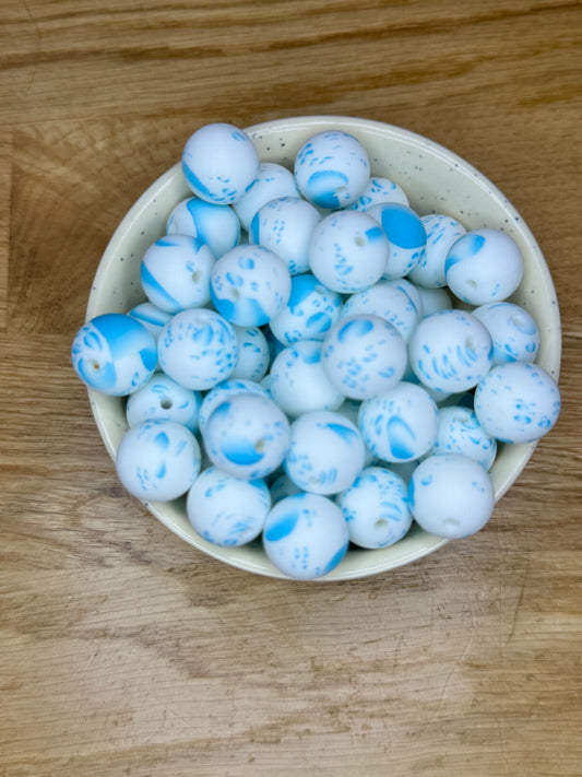 15mm Rain Drops Silicone Bead