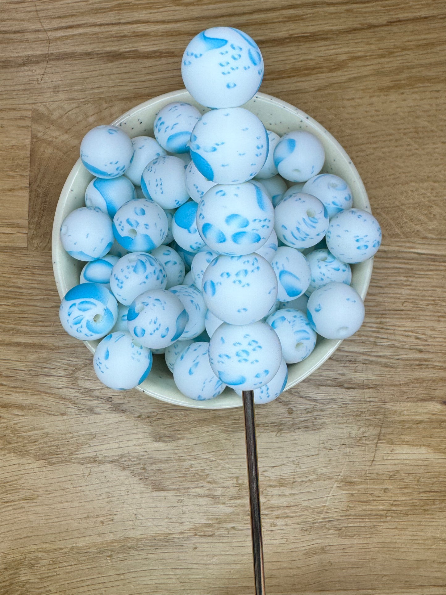 15mm Rain Drops Silicone Bead