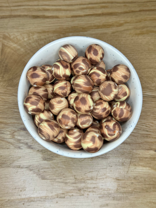 15mm Safari Silicone Bead