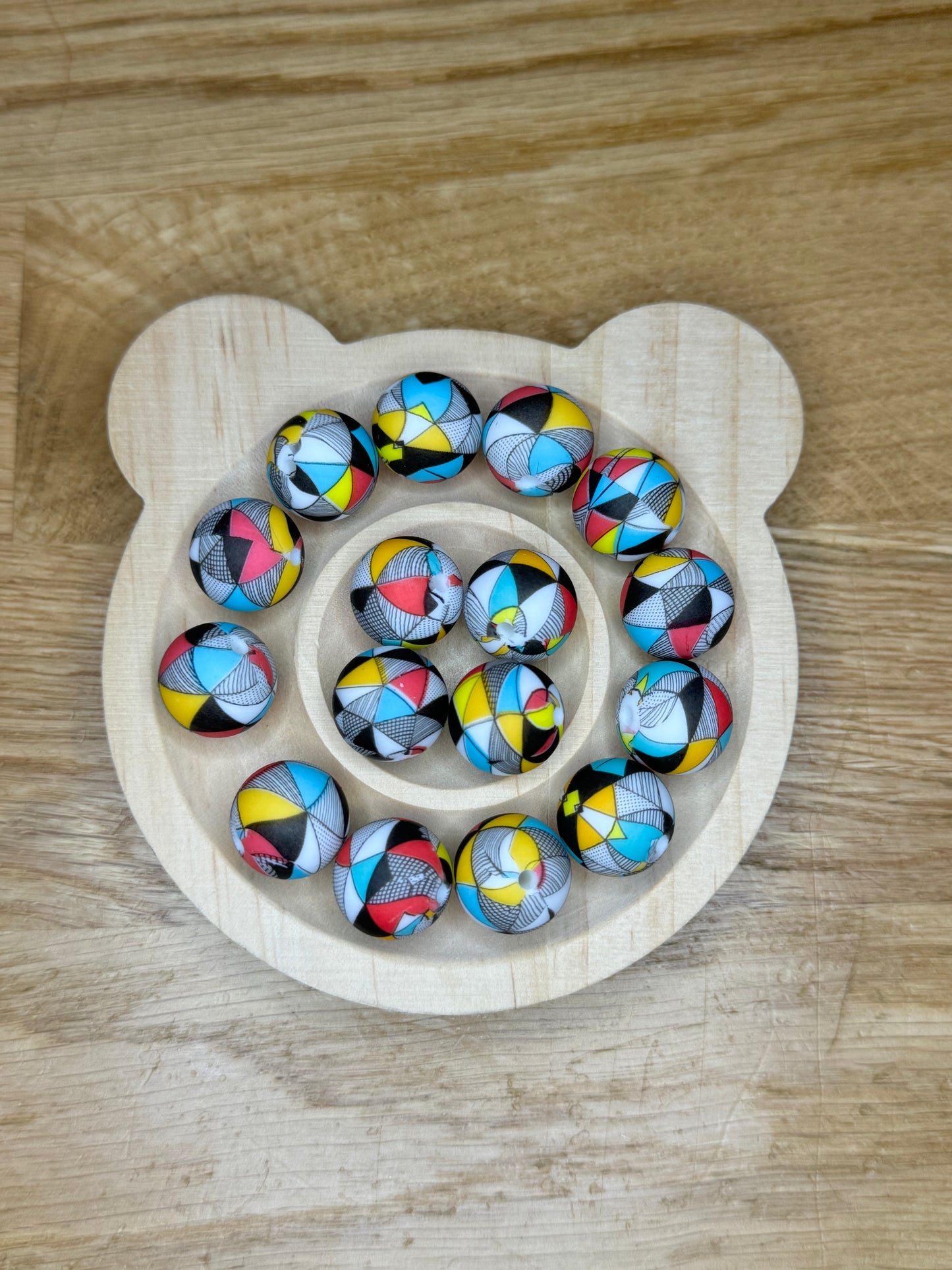 15mm Sally Silicone Bead